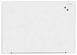 Universal® Frameless Magnetic Glass Marker Board 48 x 36, White Surface