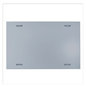 A Picture of product UNV-43204 Universal® Frameless Magnetic Glass Marker Board 72 x 48, White Surface