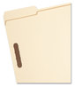 A Picture of product SMD-14547 Smead™ Top Tab Fastener Folders Recycled 1/3-Cut Tabs: Assorted, 0.75" Expansion, 2 Fasteners, Letter Size, Manila Exterior, 50/Box