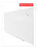 A Picture of product UNV-43204 Universal® Frameless Magnetic Glass Marker Board 72 x 48, White Surface