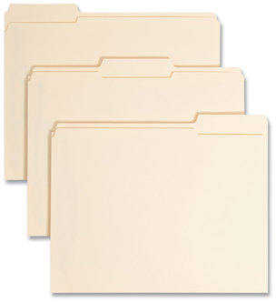 Smead™ Manila Fastener Folders with SafeSHIELD® Coated Fasteners 0.75" Expansion, 2 Letter Size, Exterior, 50/Box