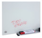 A Picture of product UNV-43232 Universal® Frameless Glass Marker Board 36 x 24, White Surface