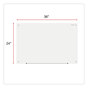 A Picture of product UNV-43232 Universal® Frameless Glass Marker Board 36 x 24, White Surface