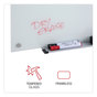 A Picture of product UNV-43232 Universal® Frameless Glass Marker Board 36 x 24, White Surface