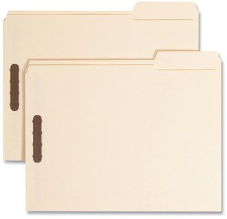 Smead™ Top Tab Fastener Folders Guide-Height 2/5-Cut Tabs, 0.75" Expansion, 2 Fasteners, Letter Size, 11-pt Manila, 50/Box