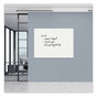 A Picture of product UNV-43233 Universal® Frameless Glass Marker Board 48 x 36, White Surface