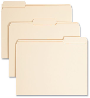 Smead™ Top Tab Manila Expansion Fastener Folders 1.5" 2 Fasteners, Letter Size, Exterior, 50/Box