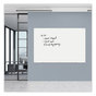 A Picture of product UNV-43234 Universal® Frameless Glass Marker Board 72 x 48, White Surface