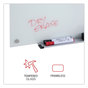 A Picture of product UNV-43234 Universal® Frameless Glass Marker Board 72 x 48, White Surface