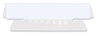 A Picture of product UNV-43313 Universal® Hanging File Folder Plastic Index Tabs 1/3-Cut, Clear, 3.7" Wide, 25/Pack
