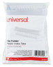 A Picture of product UNV-43314 Universal® Hanging File Folder Plastic Index Tabs 1/3-Cut, Clear, 3.7" Wide, 50/Pack