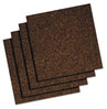 A Picture of product UNV-43403 Universal® Cork Tile Panels 12 x Dark Brown Surface, 4/Pack