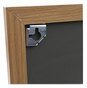 A Picture of product UNV-43602 Universal® Cork Board with Oak Style Frame 24 x 18, Tan Surface