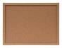 A Picture of product UNV-43602 Universal® Cork Board with Oak Style Frame 24 x 18, Tan Surface