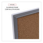 A Picture of product UNV-43613 Universal® Cork Bulletin Board 36 x 24, Tan Surface, Aluminum Frame