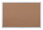 A Picture of product UNV-43613 Universal® Cork Bulletin Board 36 x 24, Tan Surface, Aluminum Frame