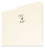 A Picture of product SMD-15320 Smead™ Manila File Folders 1/2-Cut Tabs: Assorted, Legal Size, 0.75" Expansion, 100/Box