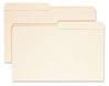 A Picture of product SMD-15320 Smead™ Manila File Folders 1/2-Cut Tabs: Assorted, Legal Size, 0.75" Expansion, 100/Box