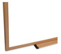 A Picture of product UNV-43618 Universal® Deluxe Melamine Dry Erase Board 48 x 36, White Surface, Oak Fiberboard Frame