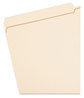 A Picture of product SMD-15326 Smead™ Reinforced Tab Manila File Folder Folders, 1/2-Cut Tabs: Assorted, Legal Size, 0.75" Expansion, 11-pt 100/Box