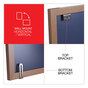 A Picture of product UNV-43619 Universal® Deluxe Melamine Dry Erase Board 36 x 24, White Surface, Oak Fiberboard Frame
