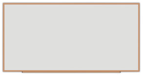 Universal® Deluxe Melamine Dry Erase Board 96 x 48, White Surface, Oak Fiberboard Frame