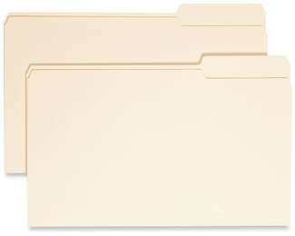 Smead™ Manila File Folders 1/3-Cut Tabs: Right Position, Legal Size, 0.75" Expansion, 100/Box