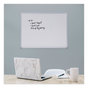 A Picture of product UNV-43622 Universal® Melamine Dry Erase Board with Aluminum Frame 24 x 18, White Surface, Anodized