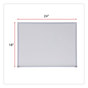 A Picture of product UNV-43622 Universal® Melamine Dry Erase Board with Aluminum Frame 24 x 18, White Surface, Anodized