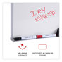 A Picture of product UNV-43622 Universal® Melamine Dry Erase Board with Aluminum Frame 24 x 18, White Surface, Anodized