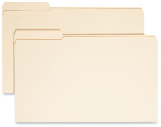 Smead™ Reinforced Tab Manila File Folder Folders, 1/3-Cut Tabs: Left Position, Legal Size, 0.75" Expansion, 11-pt 100/Box