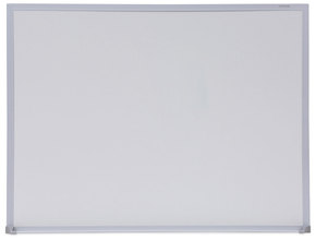 Universal® Melamine Dry Erase Board with Aluminum Frame 24 x 18, White Surface, Anodized