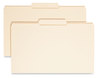 A Picture of product SMD-15336 Smead™ Reinforced Tab Manila File Folder Folders, 1/3-Cut Tabs: Center Position, Legal Size, 0.75" Expansion, 11-pt 100/Box