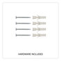 A Picture of product UNV-43624 Universal® Melamine Dry Erase Board with Aluminum Frame 48 x 36, White Surface, Anodized