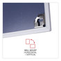 A Picture of product UNV-43624 Universal® Melamine Dry Erase Board with Aluminum Frame 48 x 36, White Surface, Anodized