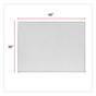 A Picture of product UNV-43624 Universal® Melamine Dry Erase Board with Aluminum Frame 48 x 36, White Surface, Anodized