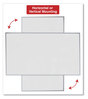 A Picture of product UNV-43626 Universal® Deluxe Melamine Dry Erase Board 72 x 48, White Surface, Silver Anodized Aluminum Frame
