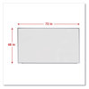 A Picture of product UNV-43626 Universal® Deluxe Melamine Dry Erase Board 72 x 48, White Surface, Silver Anodized Aluminum Frame