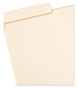 A Picture of product SMD-15395 Smead™ SuperTab® Reinforced Guide Height Top Tab Folders 1/3-Cut Tabs: Assorted, Legal Size, 0.75" Expansion, Manila, 100/Box