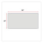 A Picture of product UNV-43627 Universal® Deluxe Melamine Dry Erase Board 96 x 48, White Surface, Silver Anodized Aluminum Frame