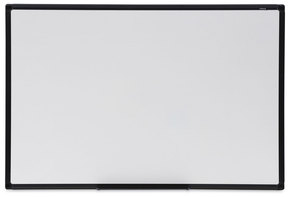 Universal® Design Series Deluxe Dry Erase Board 36 x 24, White Surface, Black Anodized Aluminum Frame