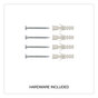 A Picture of product UNV-43629 Universal® Design Series Deluxe Dry Erase Board 48 x 36, White Surface, Black Anodized Aluminum Frame
