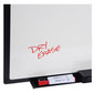 A Picture of product UNV-43629 Universal® Design Series Deluxe Dry Erase Board 48 x 36, White Surface, Black Anodized Aluminum Frame