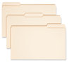 A Picture of product SMD-15405 Smead™ Expandable Heavyweight File Folders 1/3-Cut Tabs: Assorted, Legal Size, 1.5" Expansion, Manila, 50/Box