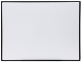 Universal® Design Series Deluxe Dry Erase Board 48 x 36, White Surface, Black Anodized Aluminum Frame