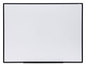A Picture of product UNV-43629 Universal® Design Series Deluxe Dry Erase Board 48 x 36, White Surface, Black Anodized Aluminum Frame