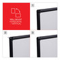 A Picture of product UNV-43630 Universal® Design Series Deluxe Dry Erase Board 24 x 18, White Surface, Black Anodized Aluminum Frame