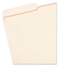 A Picture of product SMD-15434 Smead™ Reinforced Tab Manila File Folder Folders, 1/3-Cut Tabs: Assorted, Legal Size, 0.75" Expansion, 14-pt 100/Box