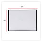 A Picture of product UNV-43630 Universal® Design Series Deluxe Dry Erase Board 24 x 18, White Surface, Black Anodized Aluminum Frame