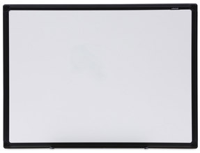 Universal® Design Series Deluxe Dry Erase Board 24 x 18, White Surface, Black Anodized Aluminum Frame
